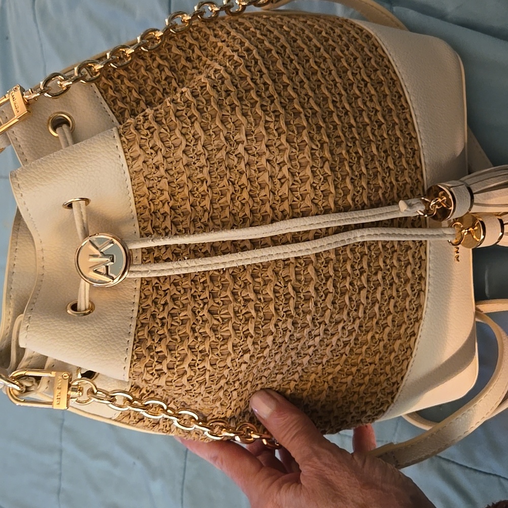 Anne Klein White and Brown Shoulder Bag - Picture 7 of 7